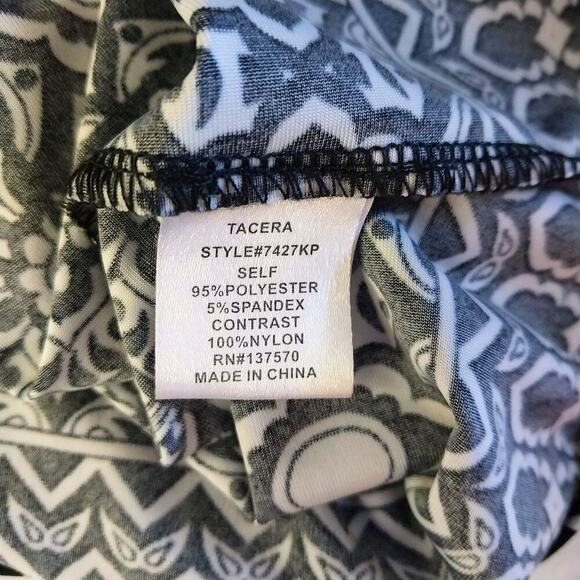 Tacera Dress Size Medium Petite Black Flutter Sleeve Feminine Romantic - Picture 9 of 10